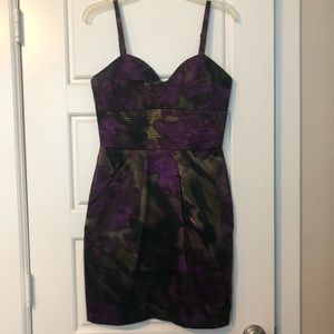 Brand “Single” purple green dress (Neiman Marcus)